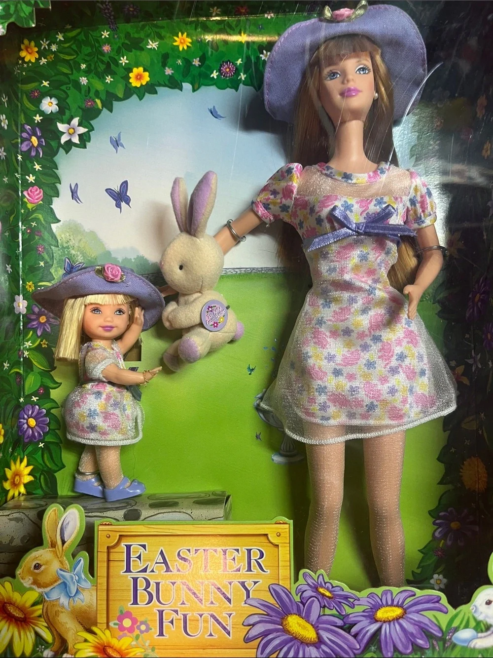 1998 Target Special Edition Easter Bunny Fun Barbie & Kelly Gift Set NRFB